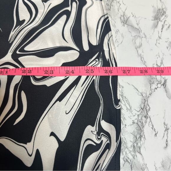 NWT Eloquii bell sleeve bow neck abstract swirl retro top Sz 18 - Picture 5 of 6